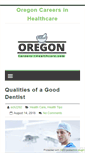 Mobile Screenshot of oregoncareersinhealthcare.com