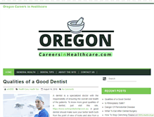 Tablet Screenshot of oregoncareersinhealthcare.com